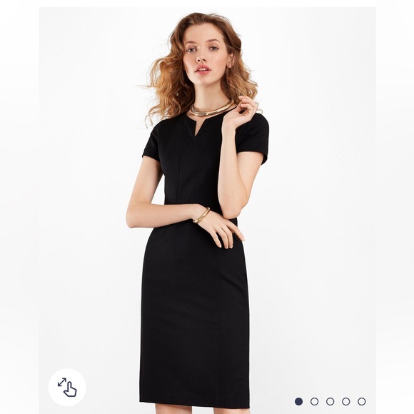Brooks Brothers Wool Sheath Black Dress Size: 6 - Picture 1 of 16
